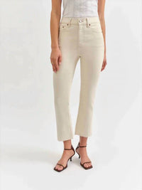 Daze - Shy Girl High Rise Crop Flare Jeans
