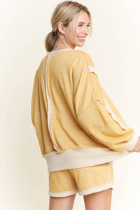 J.Her - Loop Terry Long Sleeve Crewneck Top