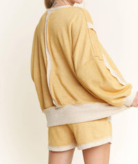 J.Her - Loop Terry Long Sleeve Crewneck Top