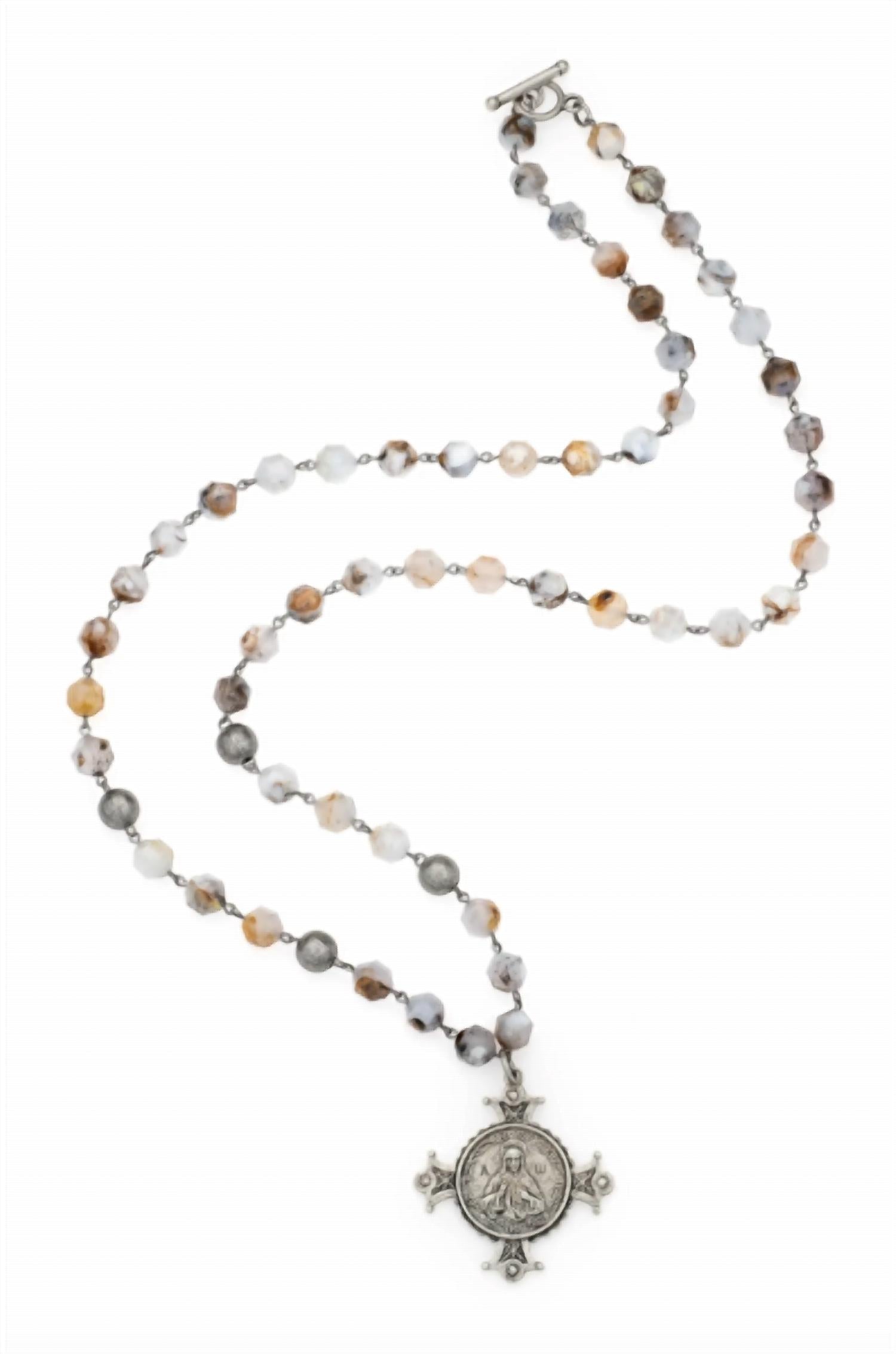 French Kande Women's Elestren Necklace in silver multi - women's jewelry