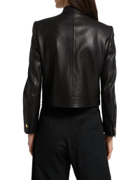 Nili Lotan - Hadley Leather Cropped Jacket