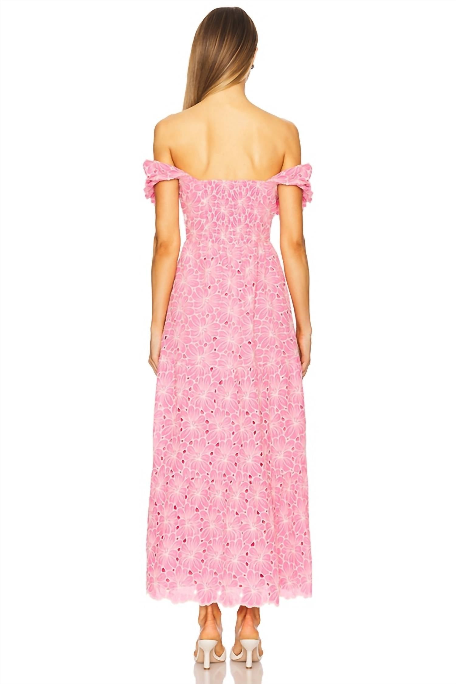 Line And Dot - Tasia Plunging Maxi Dress