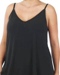 Zenana - Reversible Spaghetti Strap Tank Top - Plus