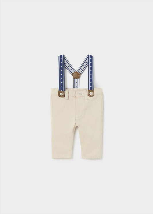 Mayoral - Baby Long Trousers with Suspenders