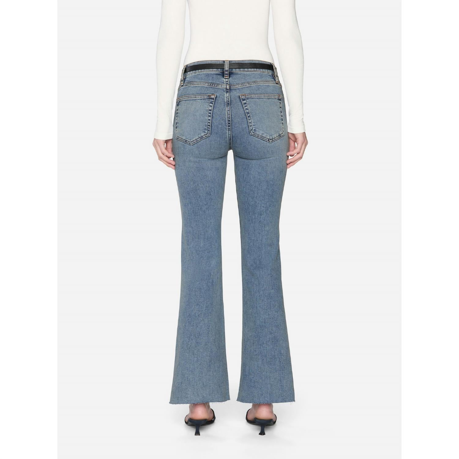 Frame - Icon Mid Rise Flare Jeans