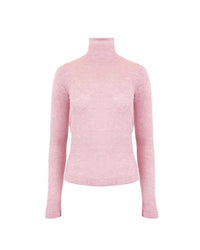 Theo The Label - Women's Nomia Sheer Knit Turtleneck Top
