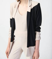 Joseph Ribkoff - Color Block Bonded Straight Blazer