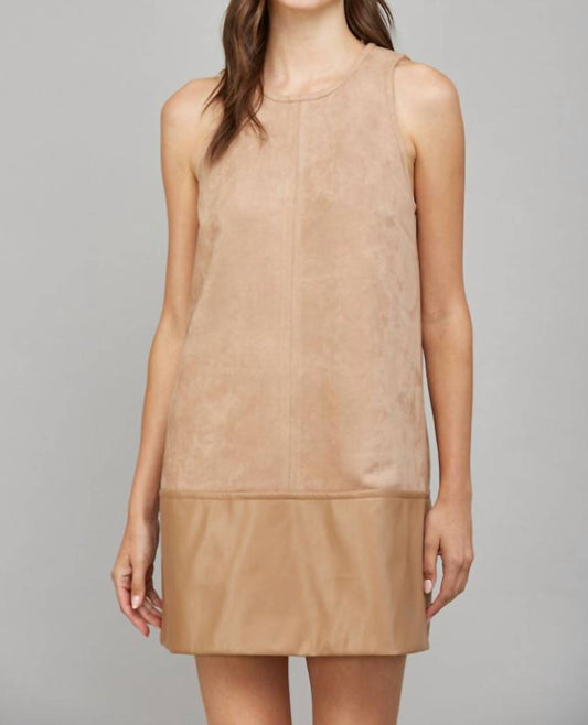 Fate - Faux Leather Suede Dress