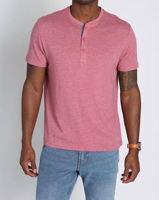Jachs New York - Cotton Modal Short Sleeve Henley Tee
