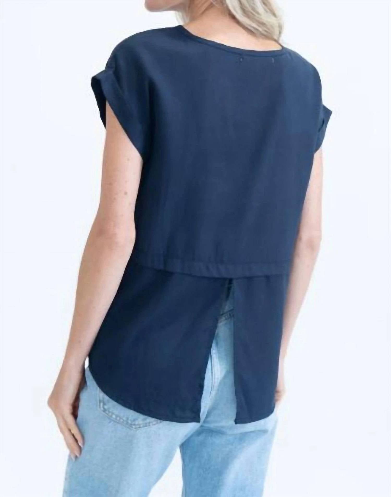 Six/Fifty - Chelsea Pocket Blouse