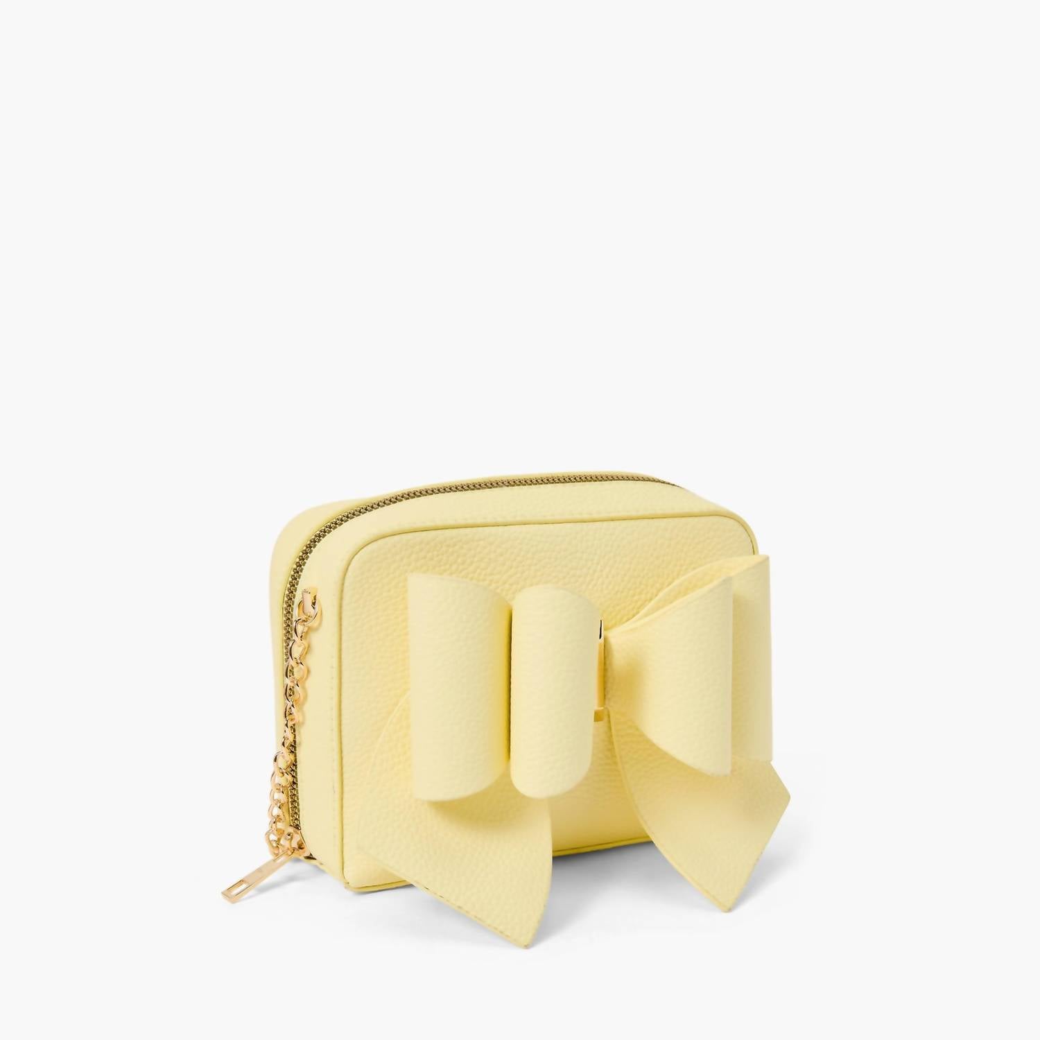 Like Dreams - Women's Mini Boxy Bow Vegan Crossbody Bag