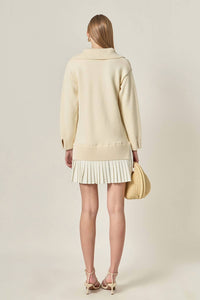 English Factory - Layered Sweater Mini Dress