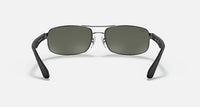 Ray Ban - Men's Full Rim Rectangular Non Polarized Sunglasses 3445 - 004 - 61