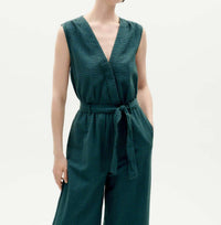 Thinking Mu - Seersucker Winona Jumpsuit