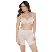 Miraclesuit Comfy Curves Waistline Bike Pants in beige - women's shorts - alternate view