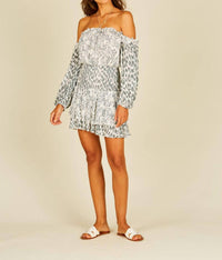Off The Shoulder Mixed Dress