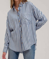 Blu Pepper - Jemma Long Sleeve Button Front Shirt