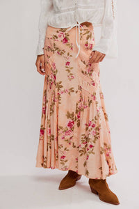 Free People Rowan Maxi Skirt in peach - women's skirt - alternate view