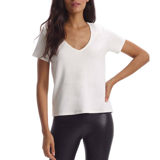 Commando - CLOUD SHORT SLEEVE V-NECK TEE