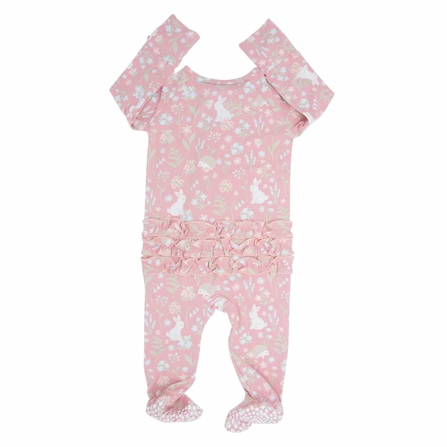 Sweet Bamboo - Kid's Woodland Print Footie
