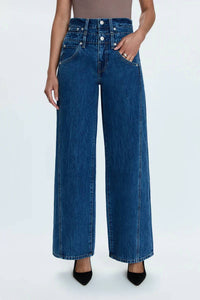 Pistola - Caleb Relaxed Stacked Waist High Rise Jean