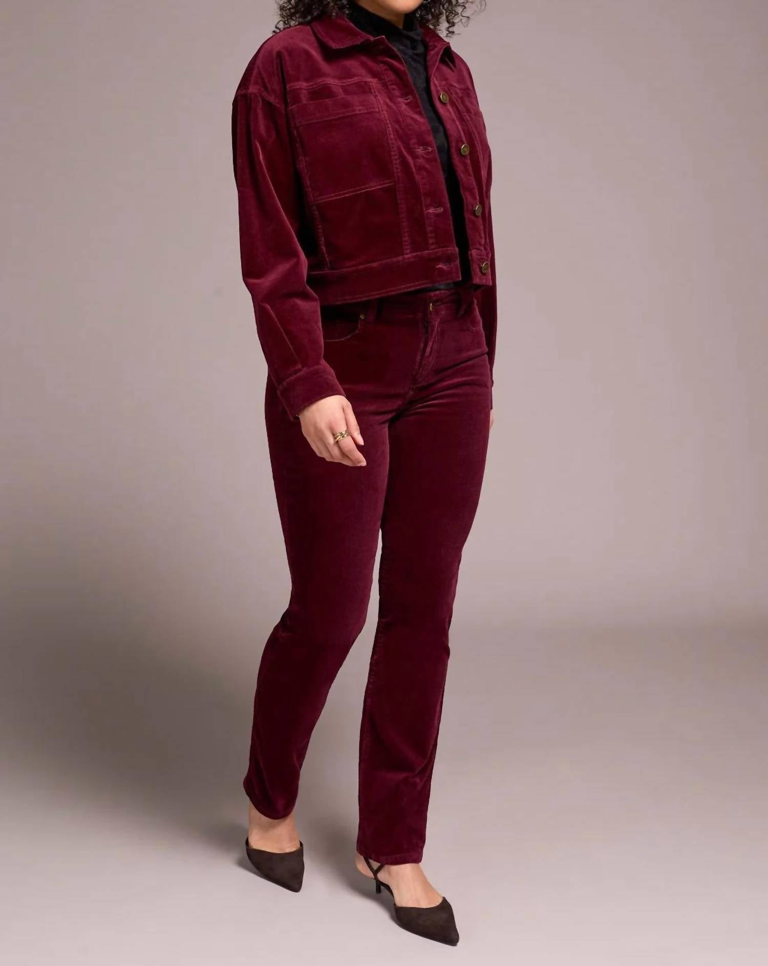 Tribal - Button-front Stretch Corduroy Jacket