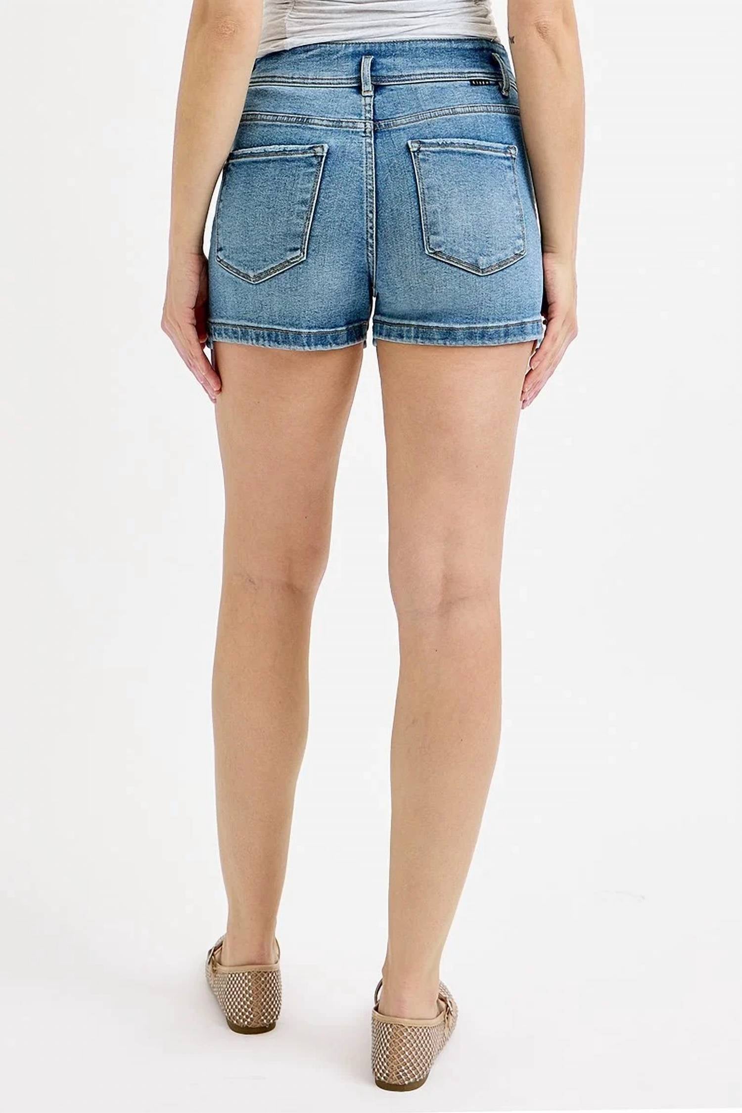Risen - High Rise Bow Detail Tummy Control Shorts