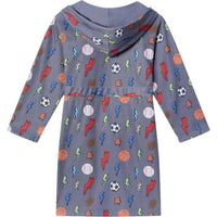 Andy & Evan - Boy's Sports & Lightning Bolts Jersey Knit Robe