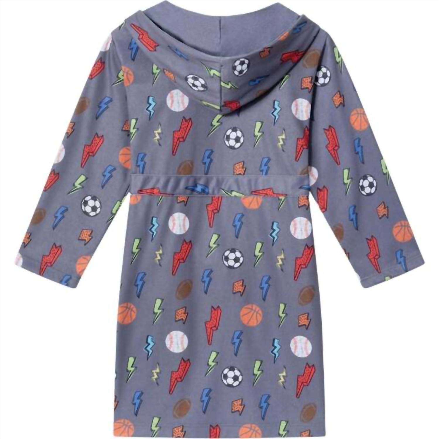 Andy & Evan - Boy's Sports & Lightning Bolts Jersey Knit Robe