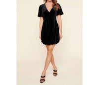 Sugarlips - Dakota Velvet Volume Hem Mini Dress
