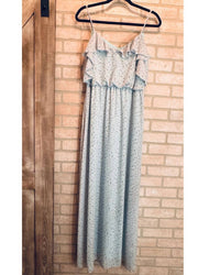 Chris & Carol - Women's Whispering Meadow Ruffle Maxi Dress