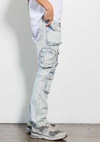 First Row - Cargo Denim Jeans