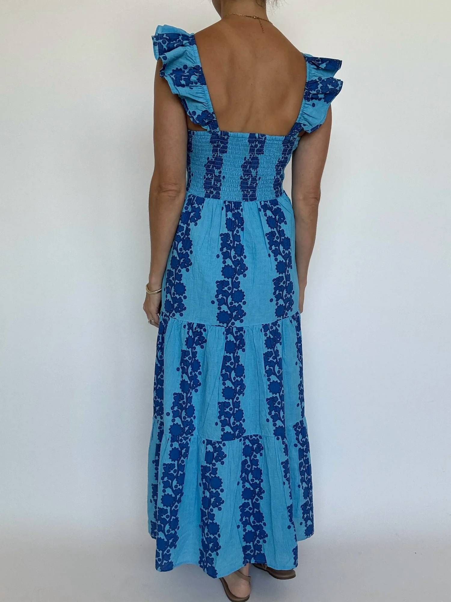 Thml - Ruffle Sleeve Tiered Dress