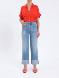 Daze - Eastside High Rise Cuffed Denim Jeans