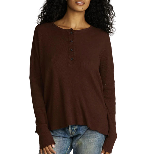 Nsf - ABBOT SLIM SLEEVE HENLEY TOP