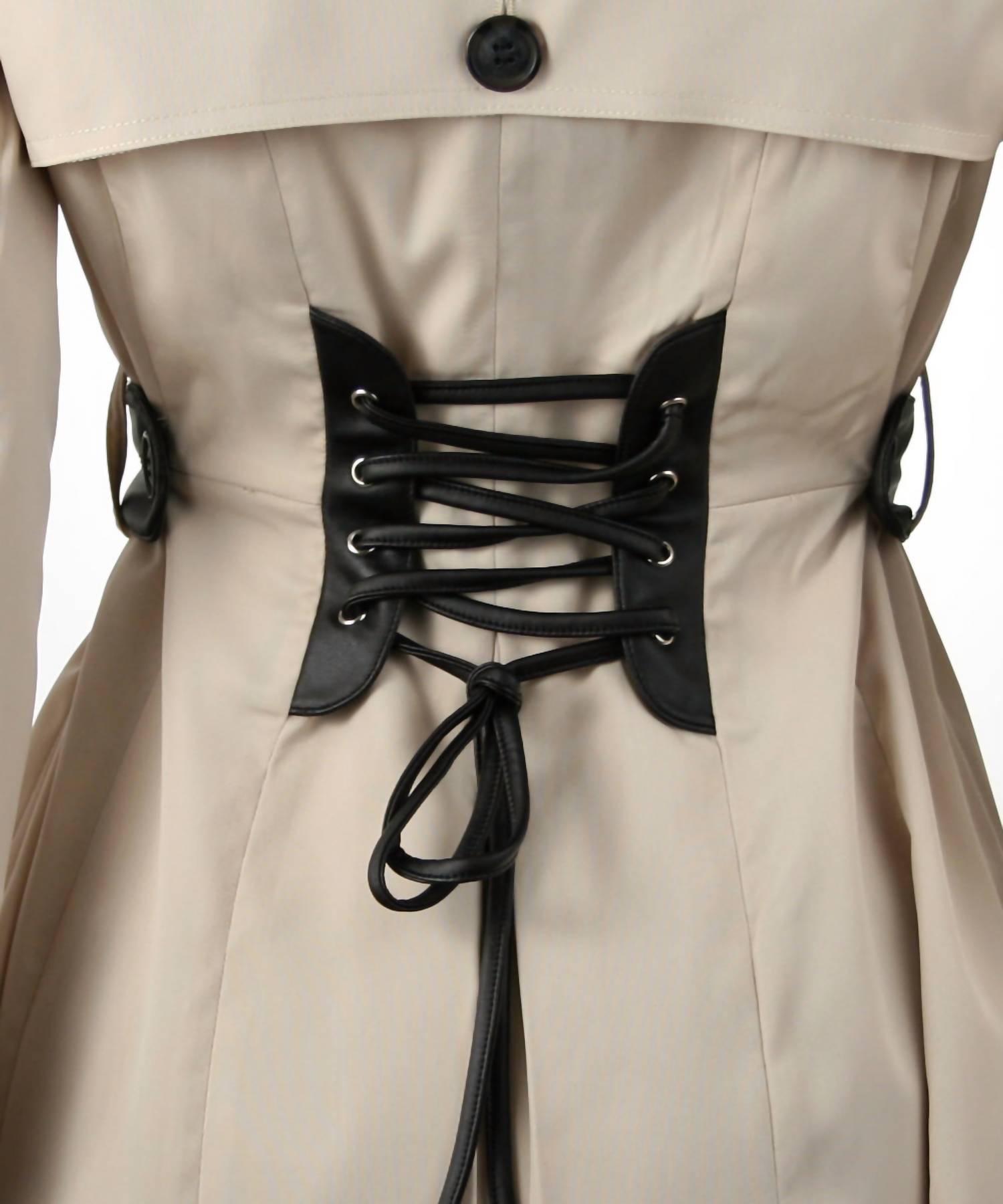 Ina Fashion - Double Breasted Belted Trench Coat