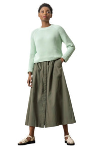 Lilla P - Women's Zip Back Raglan Sweater