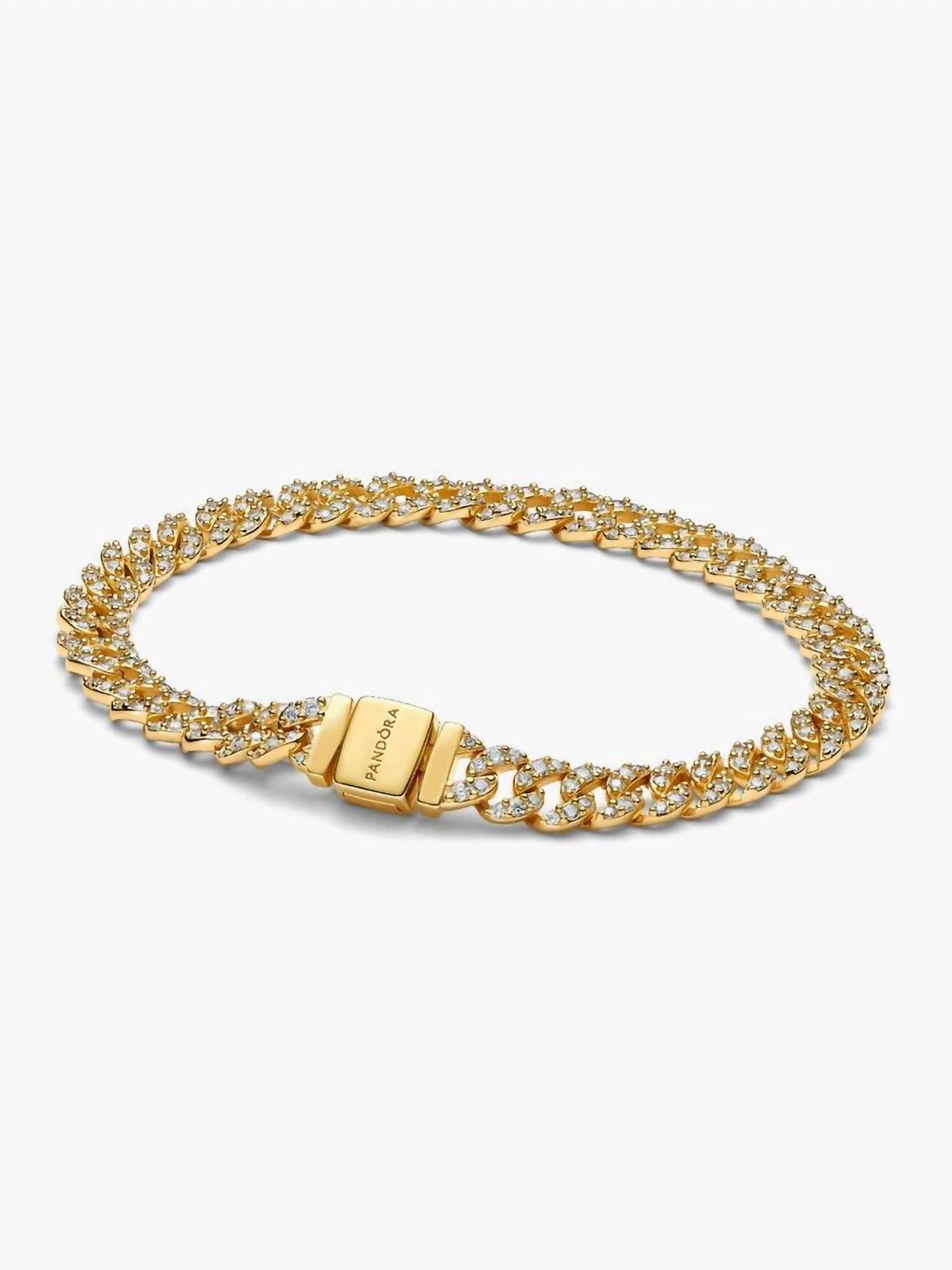 Pandora - Women's Pavé Cuban Chain Bracelet
