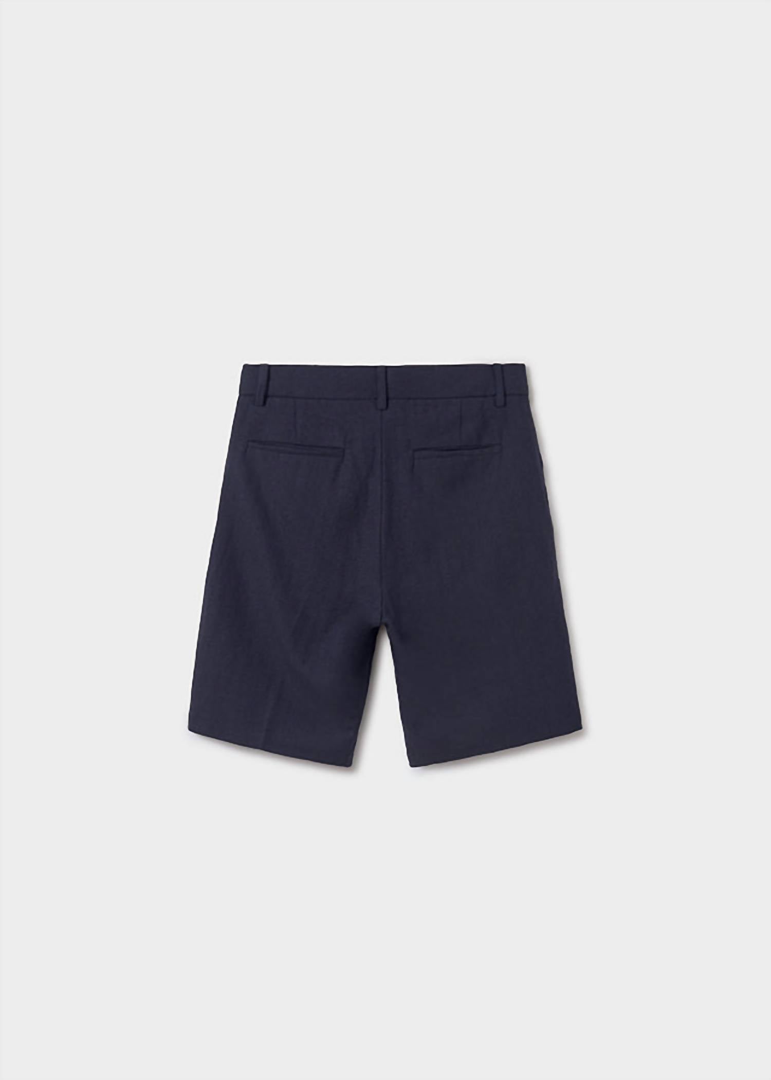 Mayoral - Linen Blend Chino Bermuda Shorts
