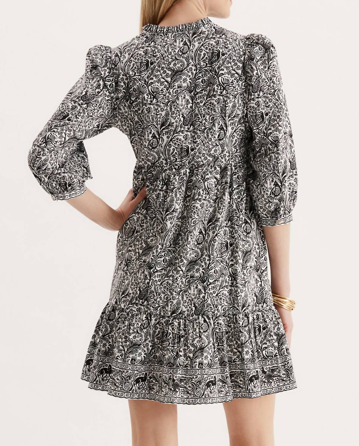 Tyler Boe - Karlie Cotton Border Animal Dress