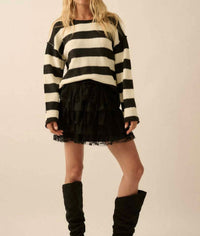 Promesa - Lace and Tulle Tiered Ruffle Mini Skirt