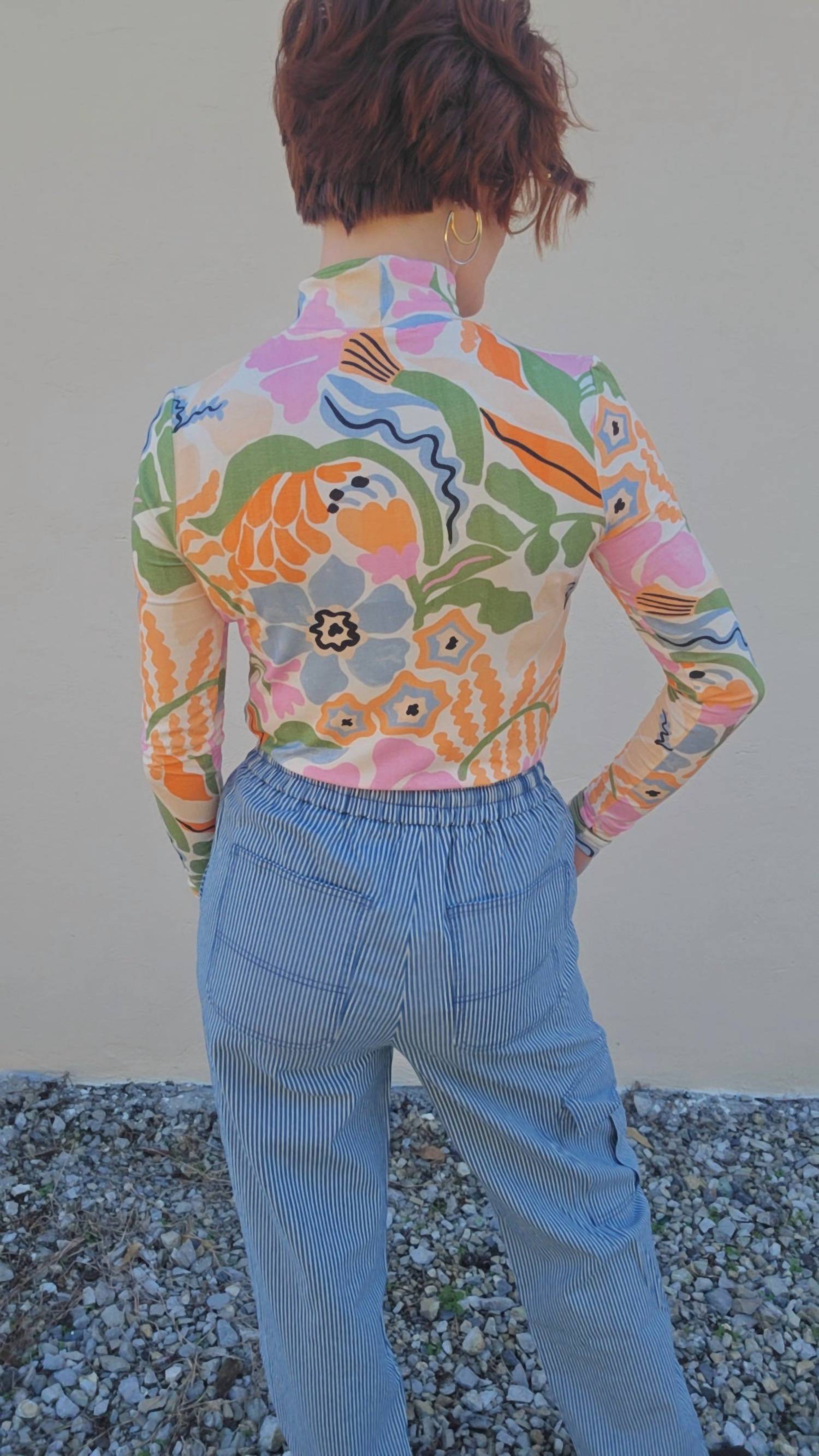 Frnch - Striped Jean Pants