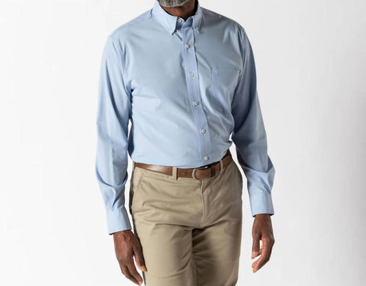 Duck Head - Long Sleeve Performance Poplin Sport Shirt