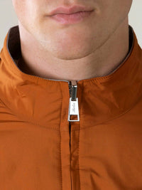 Aurelian Reversible Resort Jacket in rust - men's sweater - alternate view