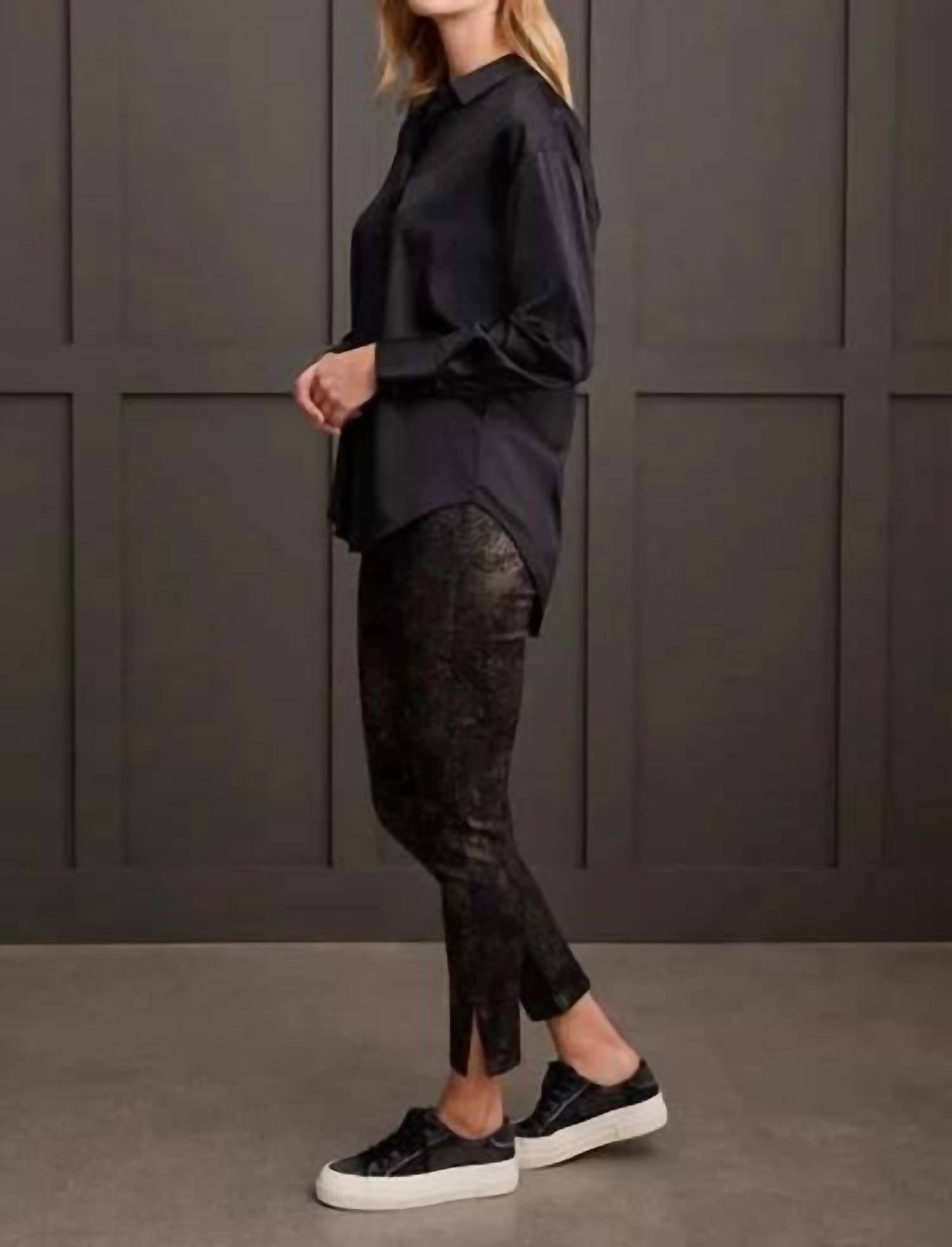 Tribal - Satin Drop Shoulder Shirt