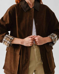 Aaron & Amber - Brooke Casual Suede Jacket