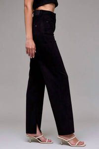 Hidden - Ella Suede Side Slit Pants