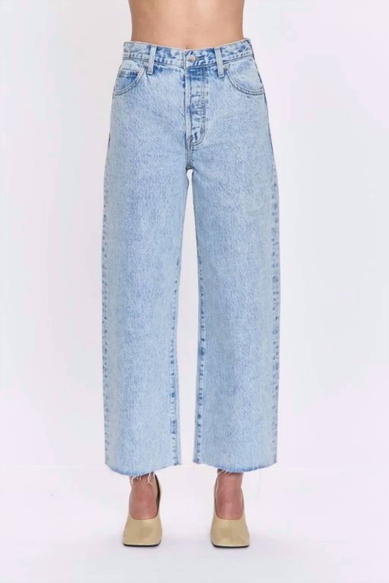 Pistola - Tate Crop Bowed Wide Leg Jean