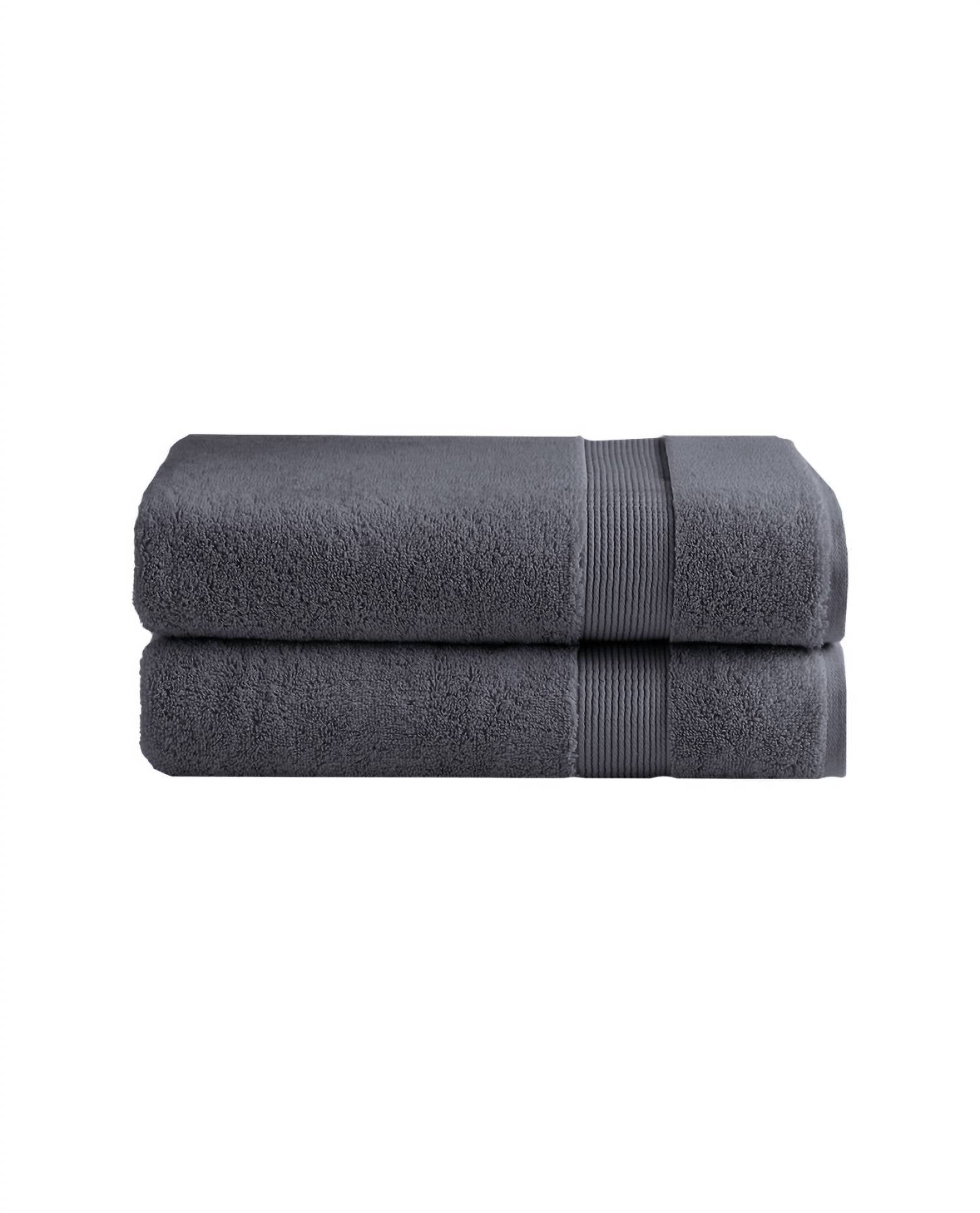 Under the Canopy Classic Organic 2-piece Bath Towel Set in charcoal - item