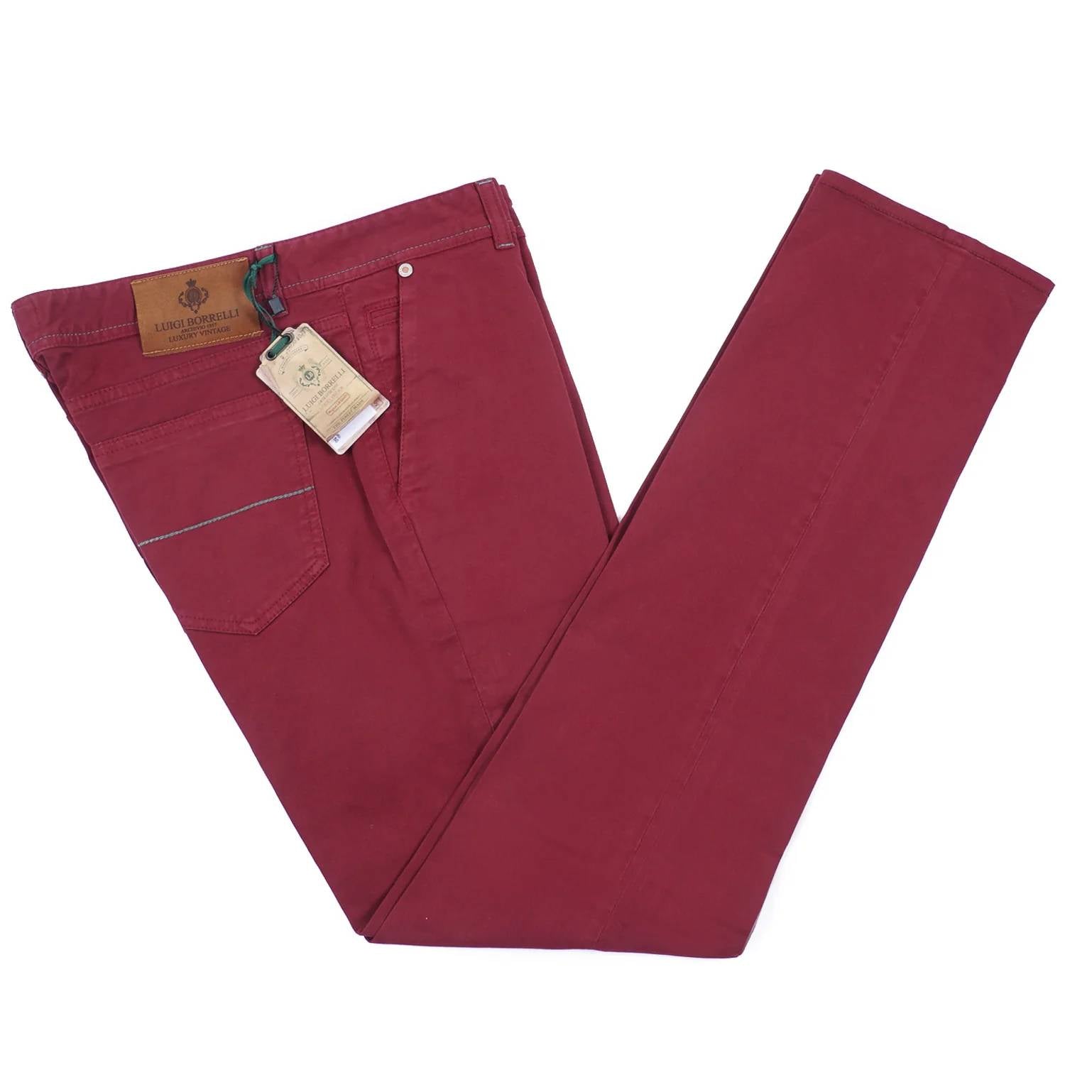 Luigi Borrelli Napoli - Men's Slim-fit 5-pocket Pants